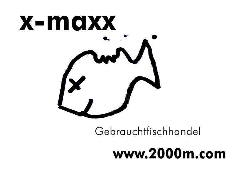 Mein leicht abgewandeltes  Web logo vom x-maxx Gebrauchtfischhandel, bei Klick mehr Info