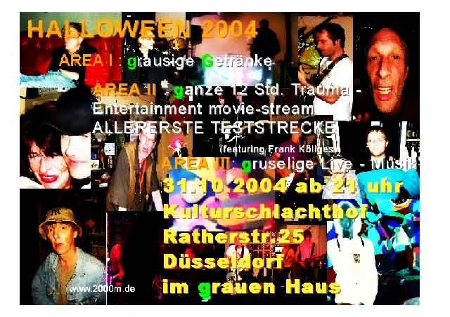 Halloweenparty in drei Areas 2004