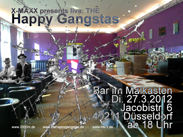 Happy Gangstas live in der Bar des Malkasten