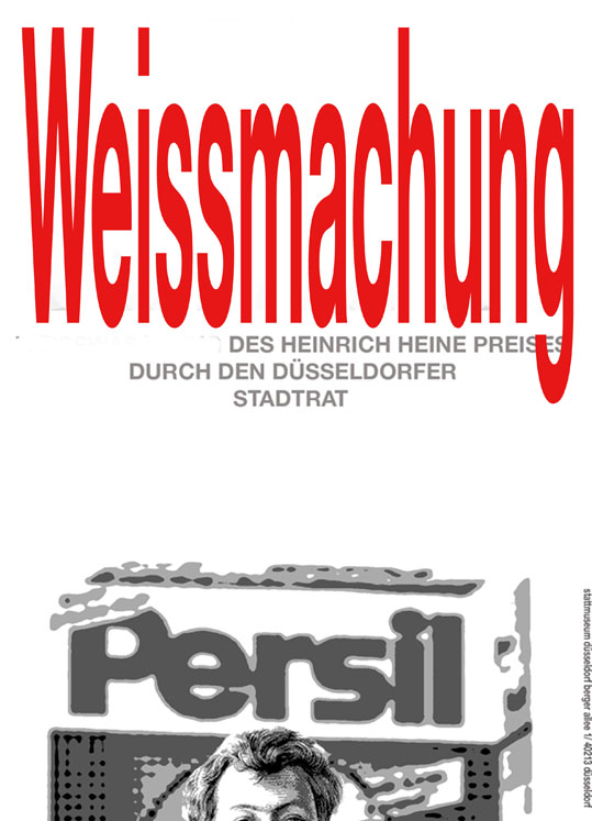 Hans Henins Plakat zur Verleihung des Heine Preises 2006