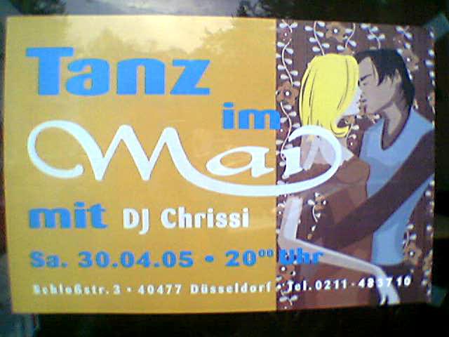 Flyer zum Tanz im Mai 2005