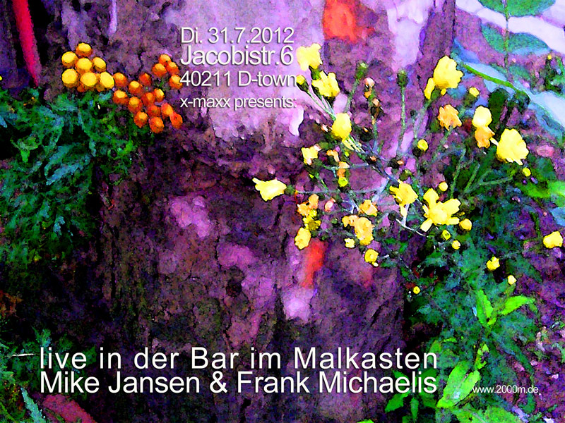 31.7. Frank Michaelis und Mike Jansen live in der Bar im Malkasten