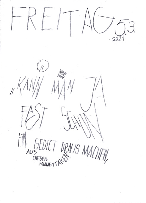 Bl&auml;tter aus der Ausstellung von Tschibbi Wich in THE BOX ab 13.3. 2021  "Jeden Menschen. Weiterfinden" klick Dich durch....