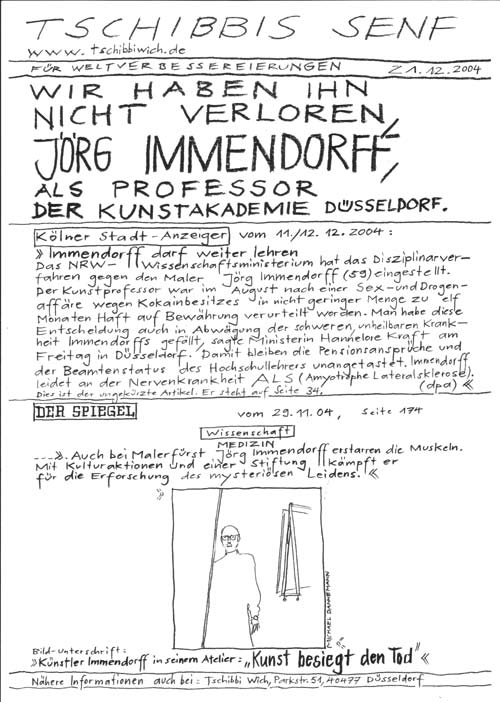 Wir haben ihn nicht verloren, Jörg Immendorff